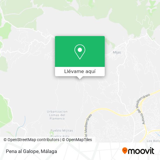 Mapa Pena al Galope