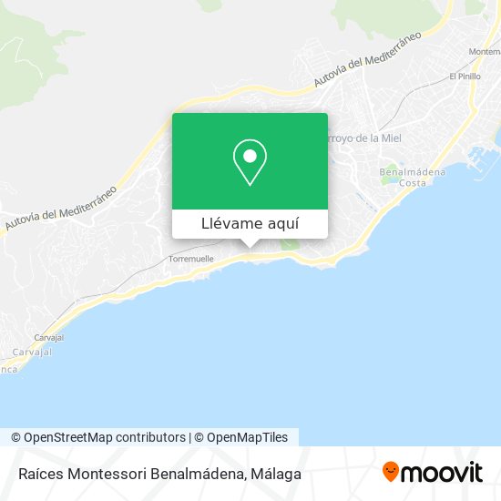 Mapa Raíces Montessori Benalmádena