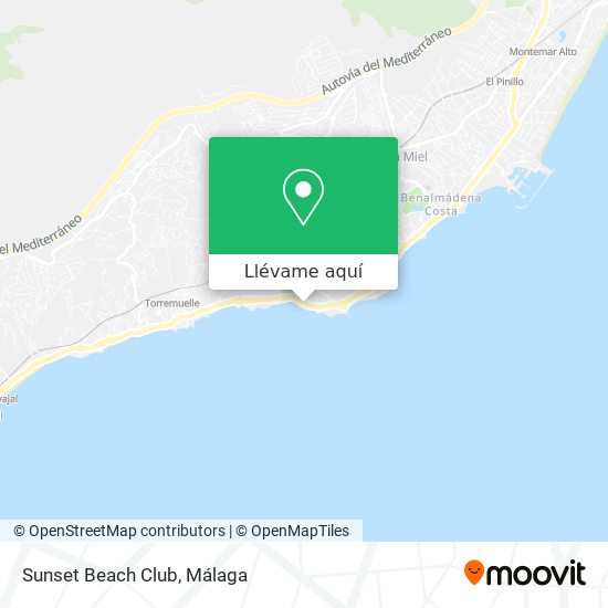 Mapa Sunset Beach Club