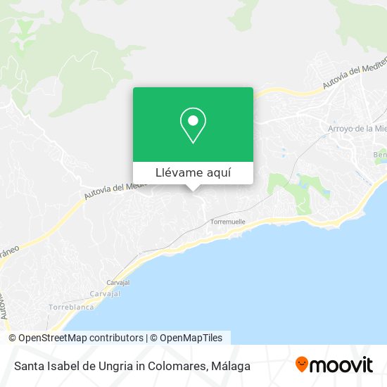 Mapa Santa Isabel de Ungria in Colomares