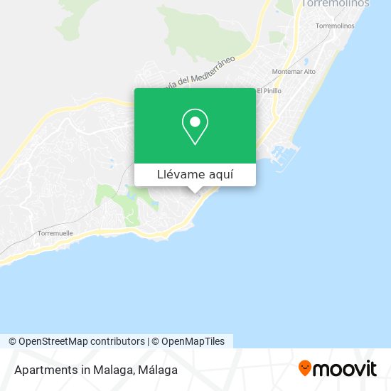 Mapa Apartments in Malaga