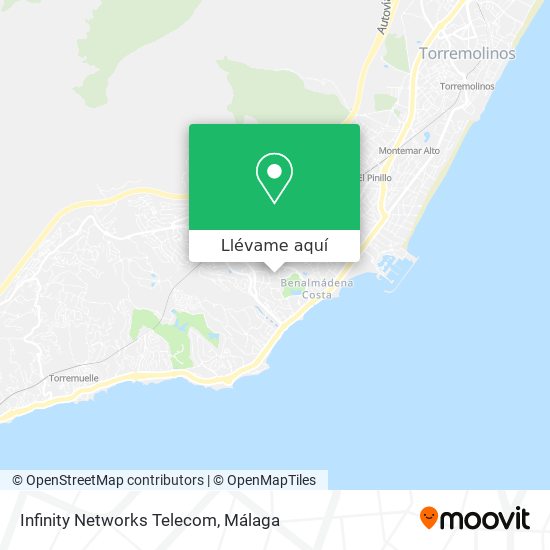 Mapa Infinity Networks Telecom