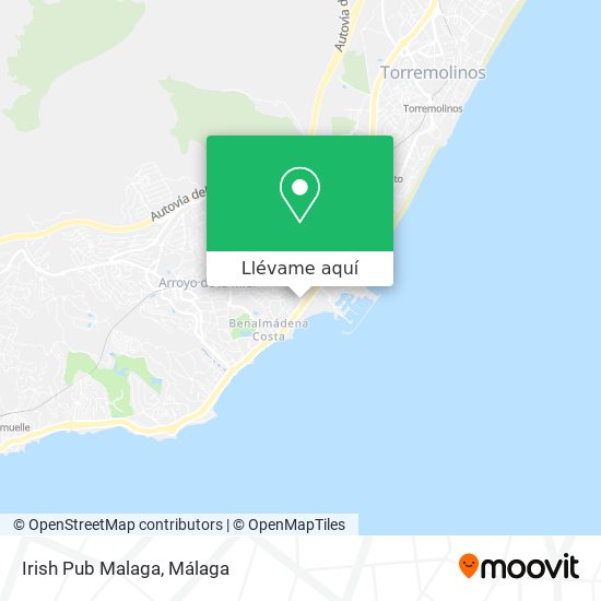 Mapa Irish Pub Malaga