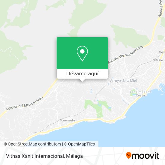 Mapa Vithas Xanit Internacional