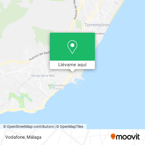 Mapa Vodafone