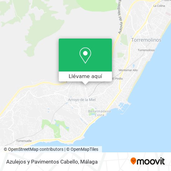 Mapa Azulejos y Pavimentos Cabello
