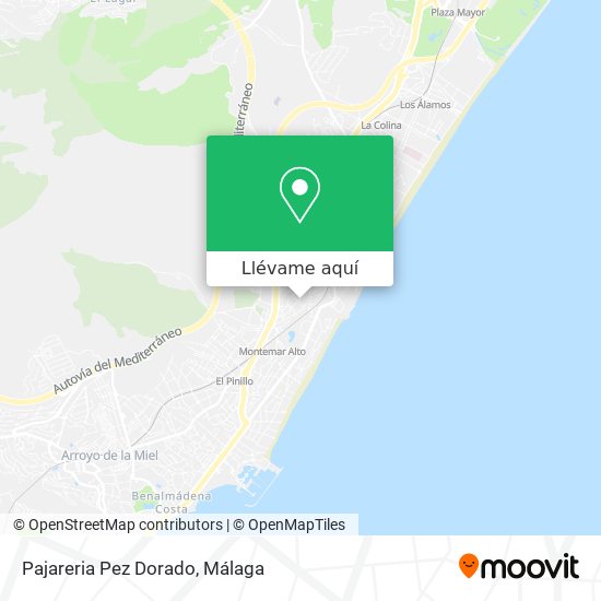 Mapa Pajareria Pez Dorado