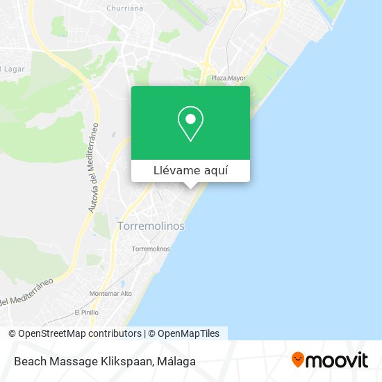 Mapa Beach Massage Klikspaan