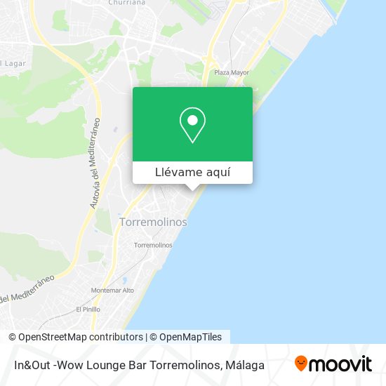 Mapa In&Out -Wow Lounge Bar Torremolinos