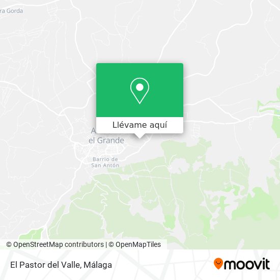 Mapa El Pastor del Valle
