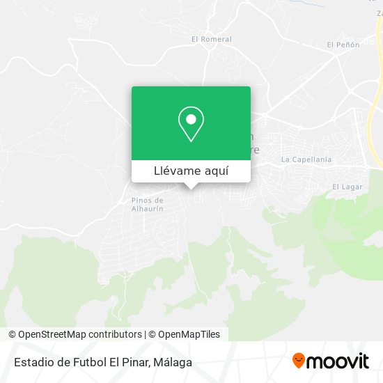 Mapa Estadio de Futbol El Pinar