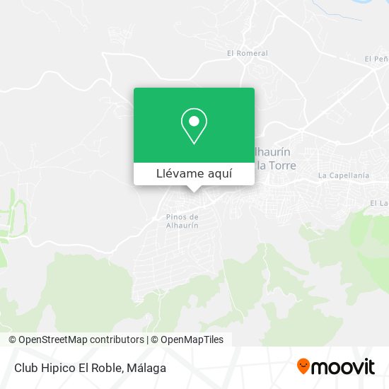 Mapa Club Hipico El Roble