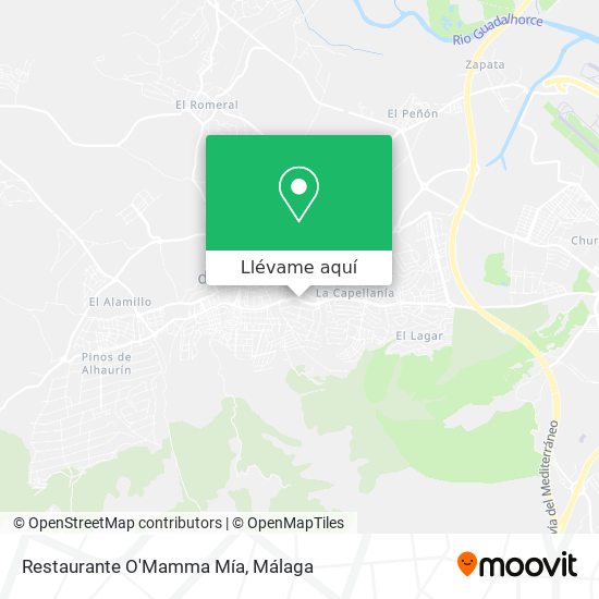 Mapa Restaurante O'Mamma Mía