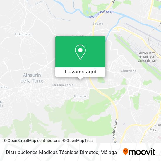 Mapa Distribuciones Medicas Técnicas Dimetec