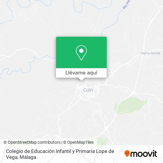 Mapa Colegio de Educación Infantil y Primaria Lope de Vega