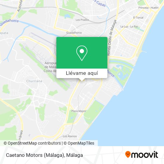 Mapa Caetano Motors (Málaga)