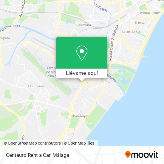 Mapa Centauro Rent a Car