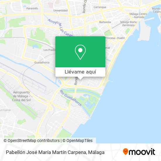 Mapa Pabellón José María Martín Carpena