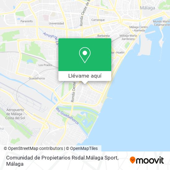 Mapa Comunidad de Propietarios Rsdal.Málaga Sport
