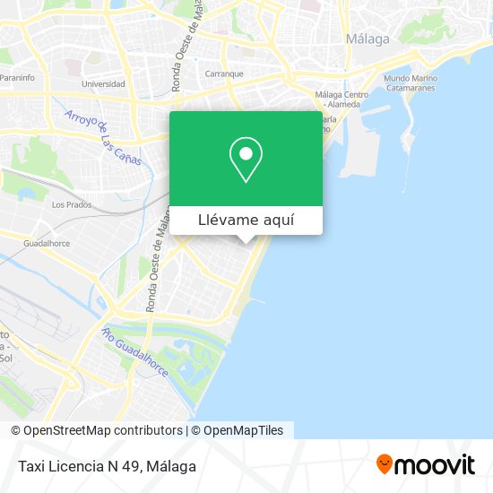 Mapa Taxi Licencia N 49