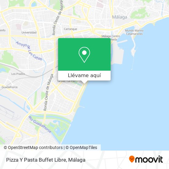 Mapa Pizza Y Pasta Buffet Libre