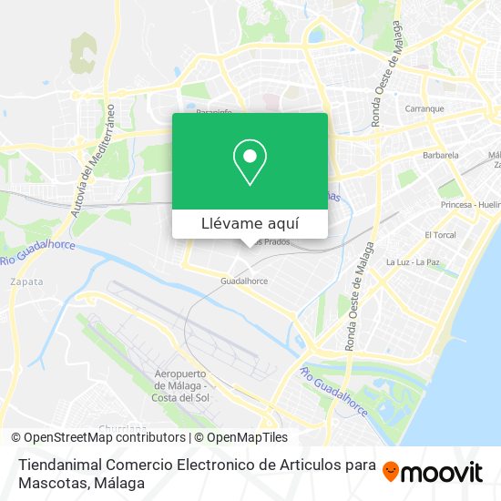 Mapa Tiendanimal Comercio Electronico de Articulos para Mascotas