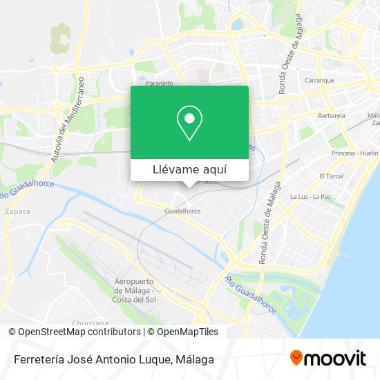 Mapa Ferretería José Antonio Luque