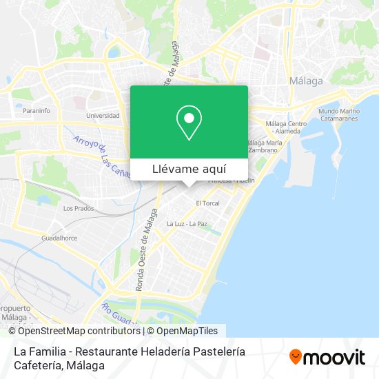Mapa La Familia - Restaurante Heladería Pastelería Cafetería
