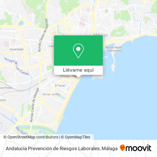 Mapa Andalucia Prevención de Riesgos Laborales
