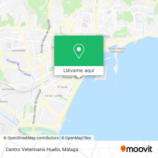 Mapa Centro Veterinario Huelín
