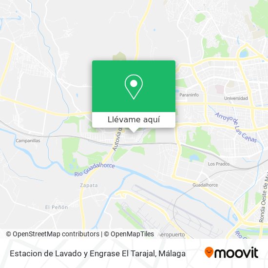Mapa Estacion de Lavado y Engrase El Tarajal