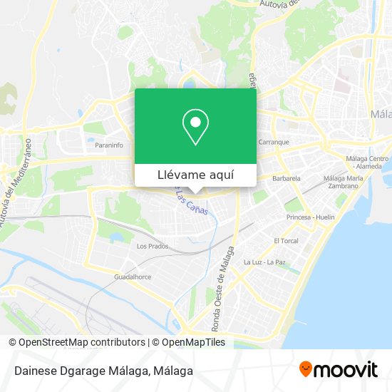 Mapa Dainese Dgarage Málaga