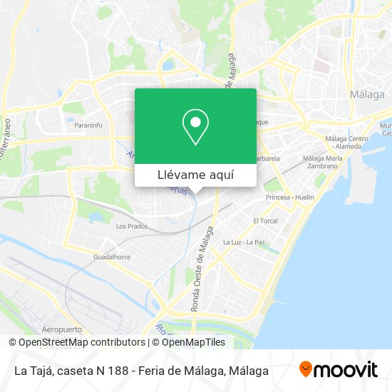 Mapa La Tajá, caseta N 188 - Feria de Málaga
