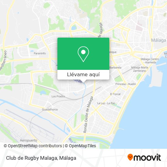 Mapa Club de Rugby Malaga
