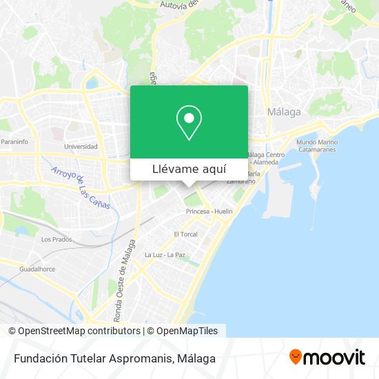Mapa Fundación Tutelar Aspromanis