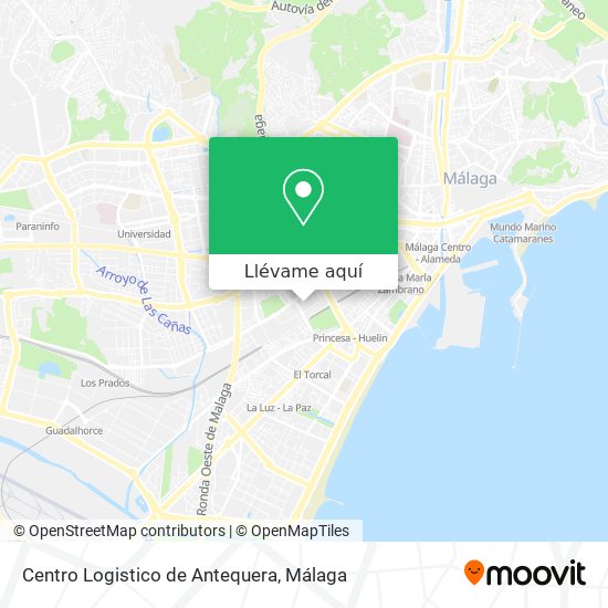 Mapa Centro Logistico de Antequera