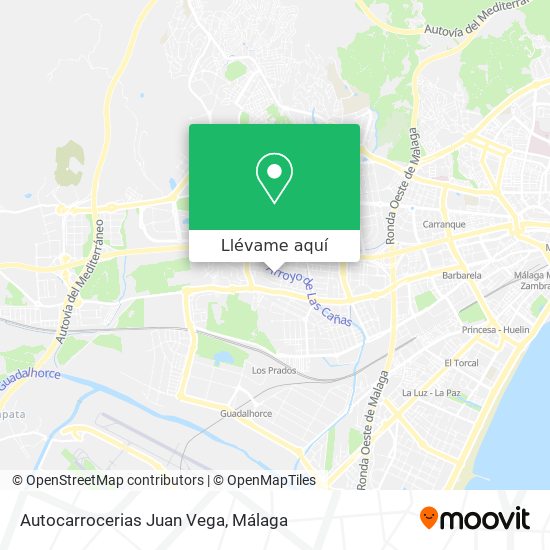 Mapa Autocarrocerias Juan Vega