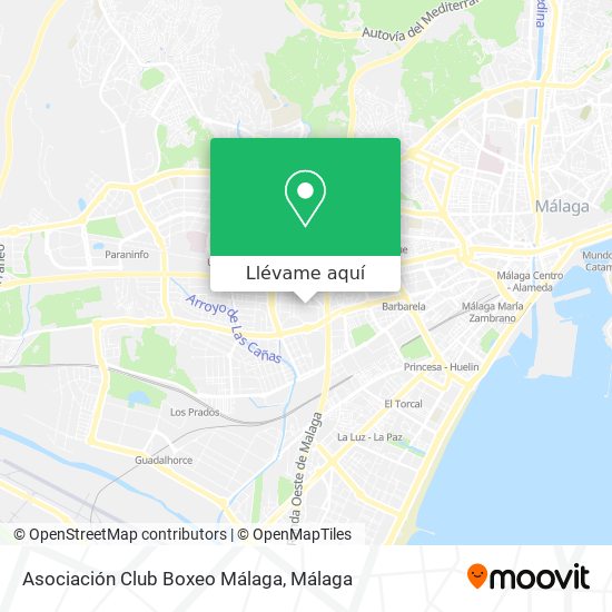 Mapa Asociación Club Boxeo Málaga