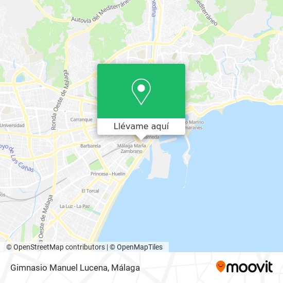 Mapa Gimnasio Manuel Lucena