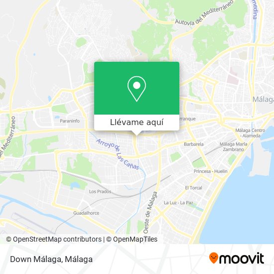 Mapa Down Málaga