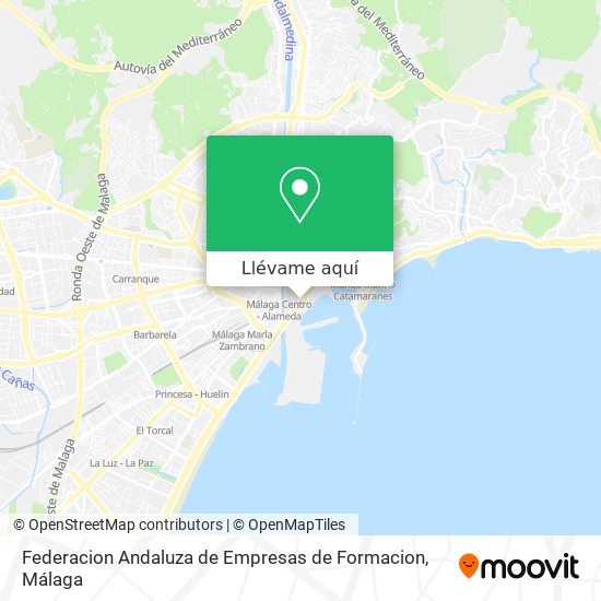 Mapa Federacion Andaluza de Empresas de Formacion