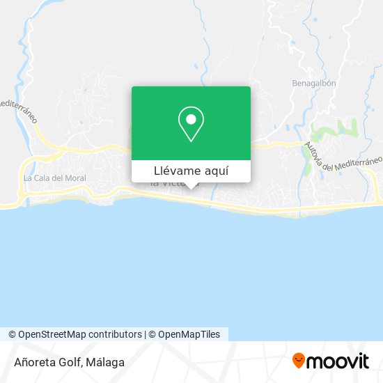 Mapa Añoreta Golf