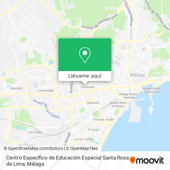 Mapa Centro Específico de Educación Especial Santa Rosa de Lima