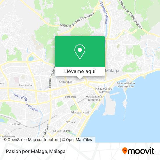 Mapa Pasión por Málaga