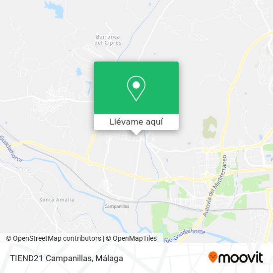 Mapa TIEND21 Campanillas