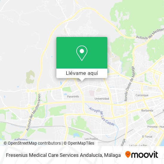 Mapa Fresenius Medical Care Services Andalucía