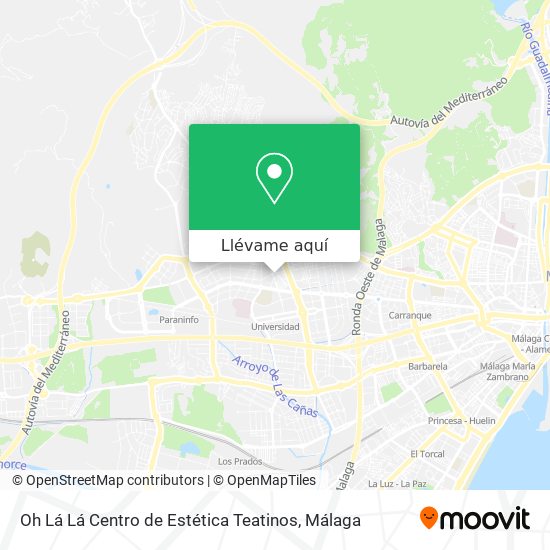 Mapa Oh Lá Lá Centro de Estética Teatinos