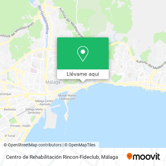 Mapa Centro de Rehabilitación Rincon-Fideclub