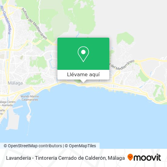 Mapa Lavandería - Tintorería Cerrado de Calderón