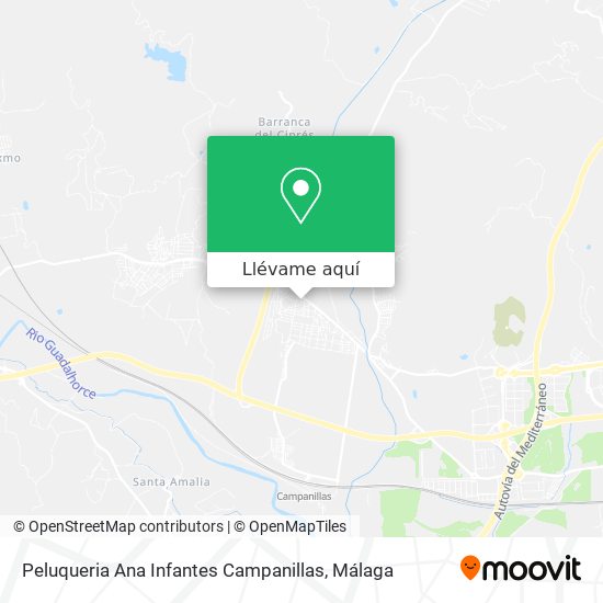 Mapa Peluqueria Ana Infantes Campanillas